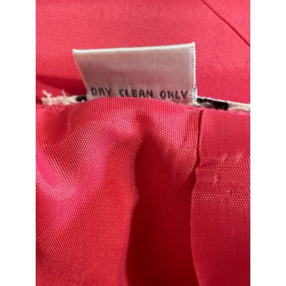 Oscar de la Renta Pink Pencil Wool Skirt with Flaw 10 - Picture 7 of 10